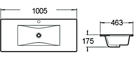 Раковина SantiLine SL-2102 100