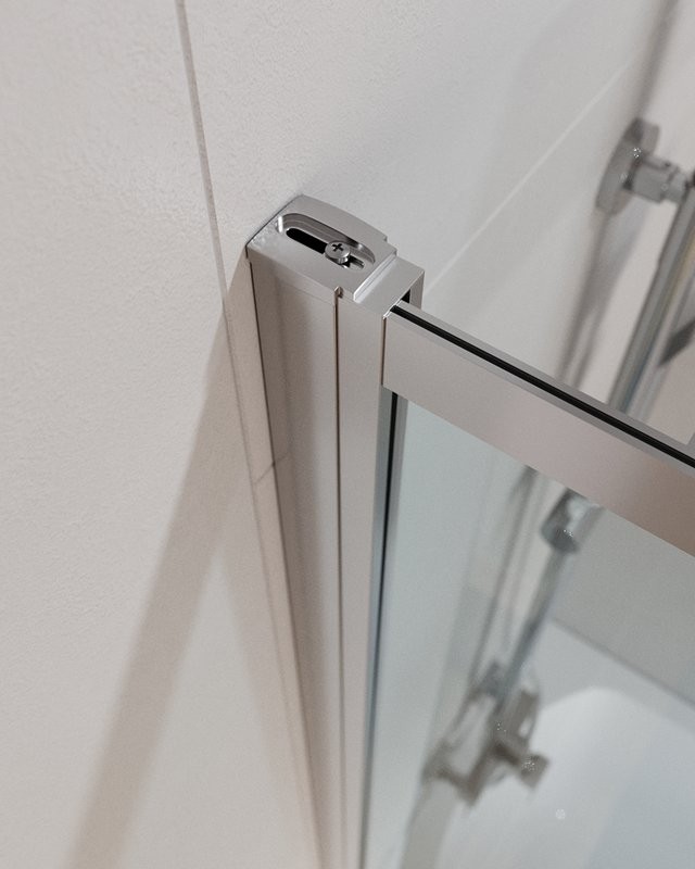 Шторка на ванну Cezares Slider VF-11-90/150-C-Cr профиль хром, стекло прозрачное