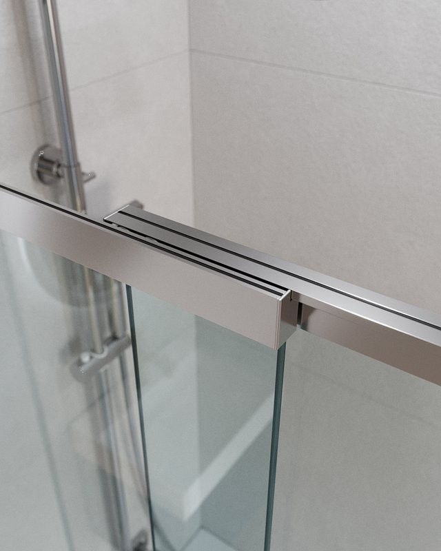 Шторка на ванну Cezares Slider VF-11-90/150-C-Cr профиль хром, стекло прозрачное
