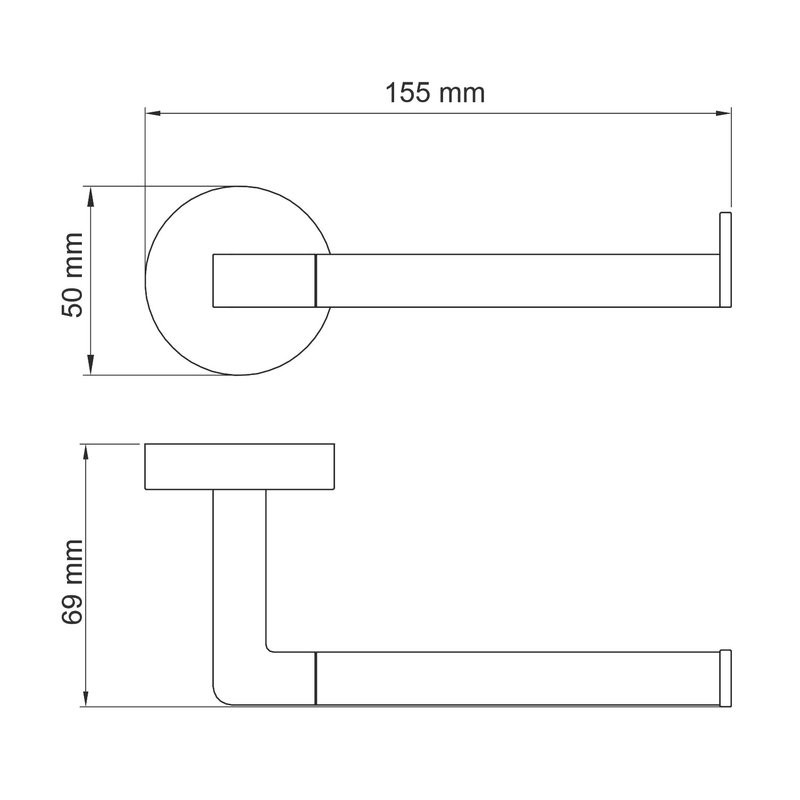 Держатель для туалетной бумаги Wasserkraft Asphe 77796 розовое золото