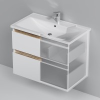 Тумба под раковину без столешницы AM.PM X-Joy 80, подвесная, белый глянец