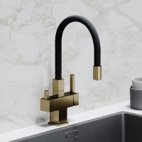 Смеситель для кухни Sancos Arno SC4005BG с гибким изливом, брашированное золото
