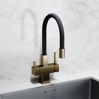 Смеситель для кухни Sancos Arno SC4005BG с гибким изливом, брашированное золото