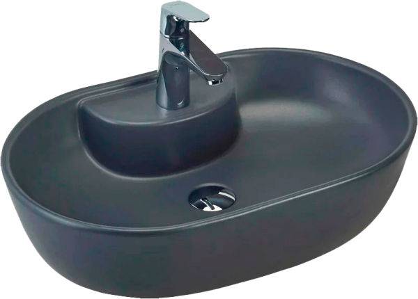 Накладная раковина beWash Bogen 88611106 60 см черная