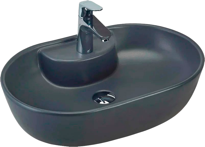 Накладная раковина beWash Bogen 88611106 60 см черная