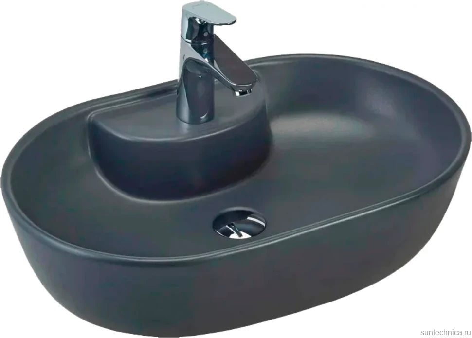 Накладная раковина beWash Bogen 88611106 60 см черная