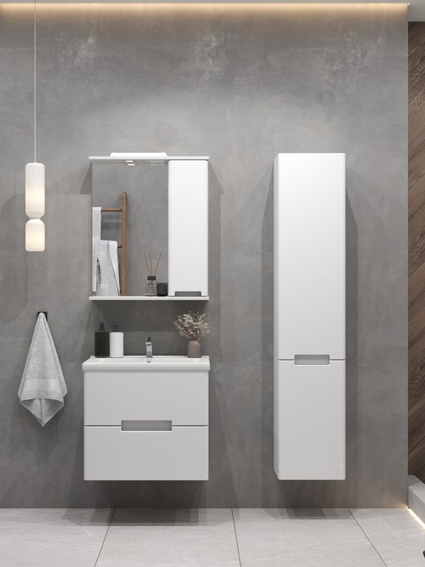 Мебель для ванной комнаты SanStar Ориана 60 подвесная, раковина Santek Миранда 60