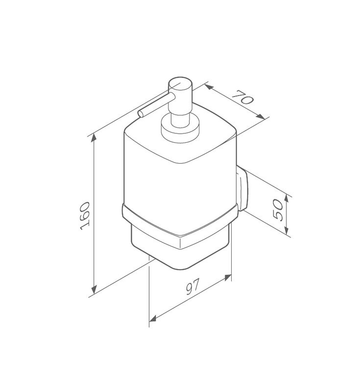 Набор Стакан AM.PM Gem A9034322 + Дозатор A9036922 черный