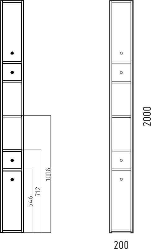 Шкаф-пенал для ванной Corozo Энри Z2 20