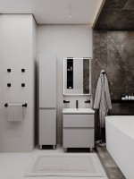 Тумба напольная SanStar Riana 60 Без раковины для ванной комнаты, Грей Тумба напольная SanStar Riana 60 Без раковины для ванной комнаты, Грей