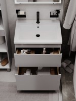 Тумба напольная SanStar Riana 60 Без раковины для ванной комнаты, Грей Тумба напольная SanStar Riana 60 Без раковины для ванной комнаты, Грей