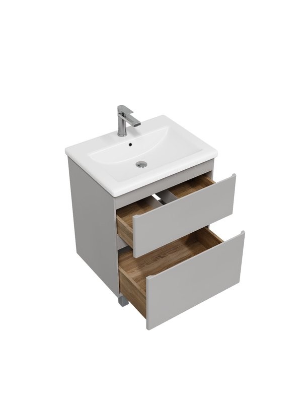 Тумба напольная SanStar Riana 60 Без раковины для ванной комнаты, Грей