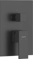 Встраиваемый смеситель для душа и ванны AQUATEK Либра AQ1646MB С ВНУТРЕННЕЙ ЧАСТЬЮ, матовый черный