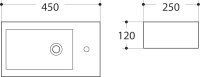 Раковина маленькая в туалет Art&Max AM-4849-L