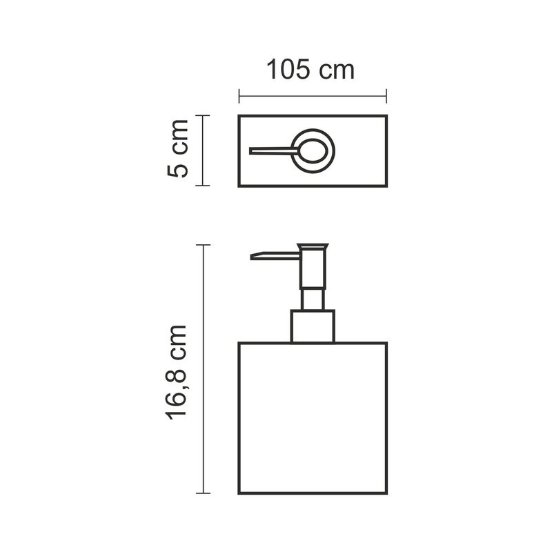 Дозатор для жидкого мыла Wasserkraft Kammel K-88299 настольный