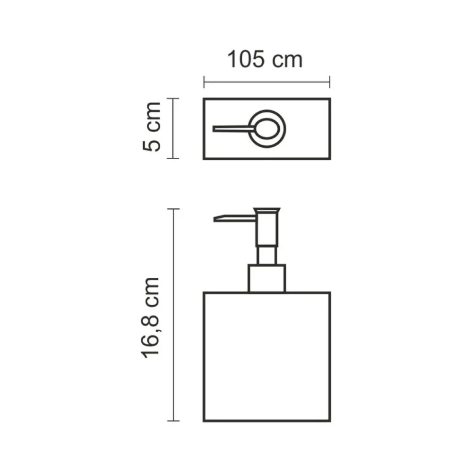 Дозатор для жидкого мыла Wasserkraft Kammel K-88299 настольный