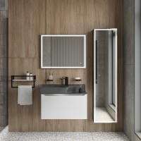 Мебель для ванной комнаты STWORKI Ши 80 антрацит