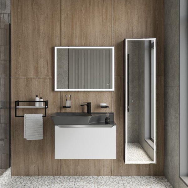 Мебель для ванной комнаты STWORKI Ши 80 антрацит