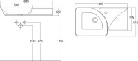Мебель для ванной комнаты STWORKI Ши 80 антрацит