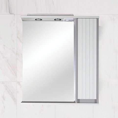 Зеркало ASB-Mebel Мирано 85 слоновая кость, шиншилла серая