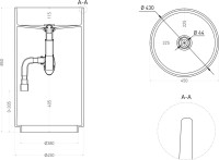 Раковина Salini Armonia 01 130111SM