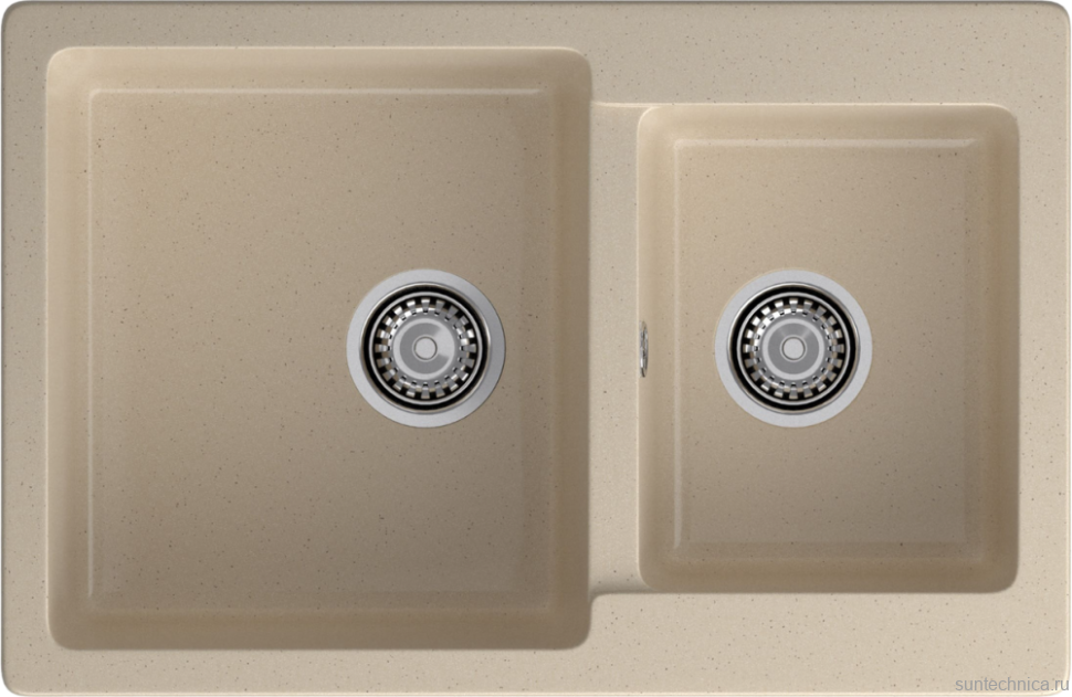 Комплект Мойка GranFest Practik P-780K кашемир + Измельчитель Status Premium 300