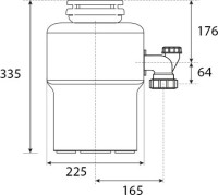 Комплект Мойка GranFest Practik P-780K кашемир + Измельчитель Status Premium 300