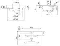 Мебельная раковина IDDIS Optima Home 50