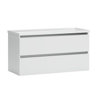 Тумба с раковиной Belux Фаворит 100 подвесная, белая глянцевая