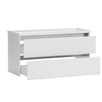 Тумба с раковиной Belux Фаворит 100 подвесная, белая глянцевая