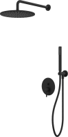 Душевой комплект WHITECROSS Y YSET04BL С ВНУТРЕННЕЙ ЧАСТЬЮ, черный
