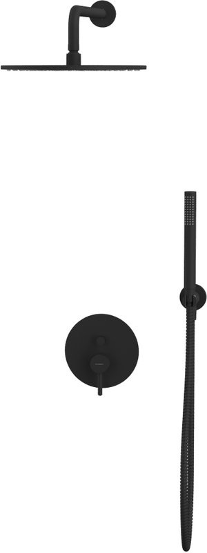 Душевой комплект WHITECROSS Y YSET04BL С ВНУТРЕННЕЙ ЧАСТЬЮ, черный