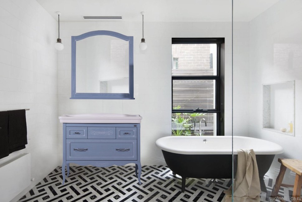 Мебель для ванной комнаты ASB-Woodline Модерн 105 рошфор, белая патина