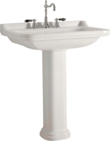 Раковина Kerasan Waldorf 4141 с 3 отверстиями, с пьедесталом