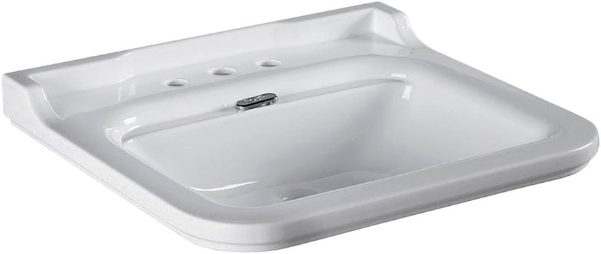 Раковина Kerasan Waldorf 4141 с 3 отверстиями, с пьедесталом