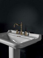 Раковина Kerasan Waldorf 4141 с 3 отверстиями, с пьедесталом