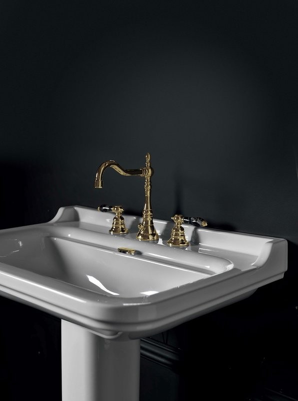 Раковина Kerasan Waldorf 4141 с 3 отверстиями, с пьедесталом