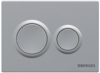 Комплект Berges Novum Vita Rimless крышка-сиденье, кнопка смыва O2, матовый хром