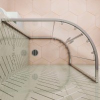Душевой уголок Kubele DE018 RBG-CLN-MT 90х85
