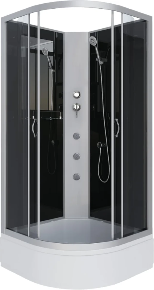 Душевая кабина Niagara Classic NG-3503-14BKG 80х80 см, без крыши, с гидромассажем