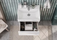 Тумба с раковиной Roca Oleta 50, белый глянец