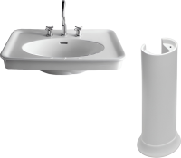 Раковина Hatria Dolcevita Y0EJ01 75 см, с пьедесталом