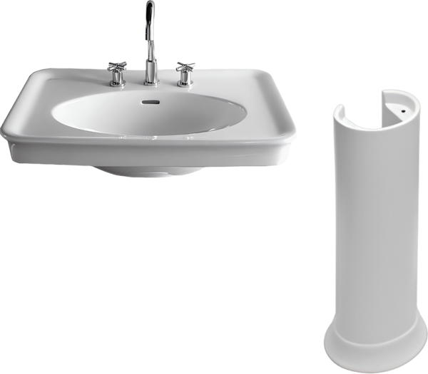 Раковина Hatria Dolcevita Y0EJ01 75 см, с пьедесталом