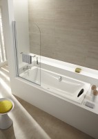 Акриловая ванна Jacob Delafon Odeon Up 180x80 см, встраиваемая, белая, с каркасом