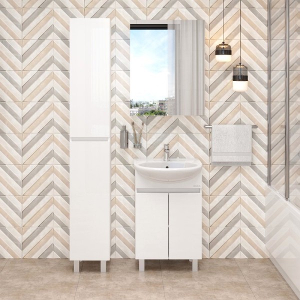 Мебель для ванной комнаты Onika Милтон 60 напольная, белая