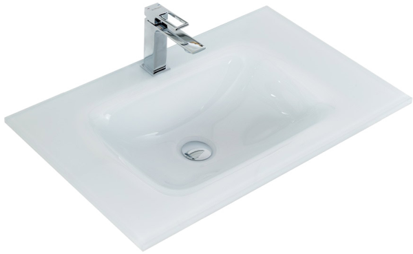 Мебельная раковина BelBagno BB810/465-LV-VTR-BL белая