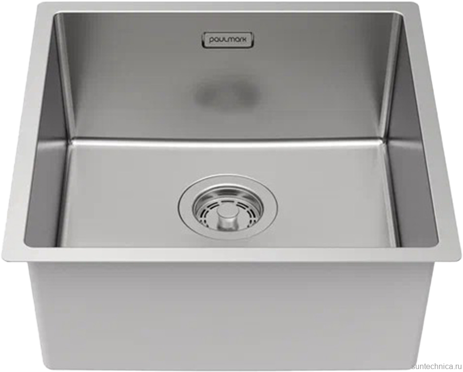 Комплект Мойка Paulmark Lassan LA44-BS сталь + Смеситель Grohe Eurosmart