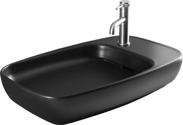 Накладная раковина Allen Brau Liberty 2 70х43 черная матовая