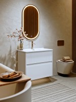 Мебель для ванной комнаты Alavann Wave 105 подвесная, белая