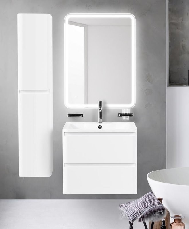 Тумба под раковину BelBagno Albano 60 подвесная, bianco lucido